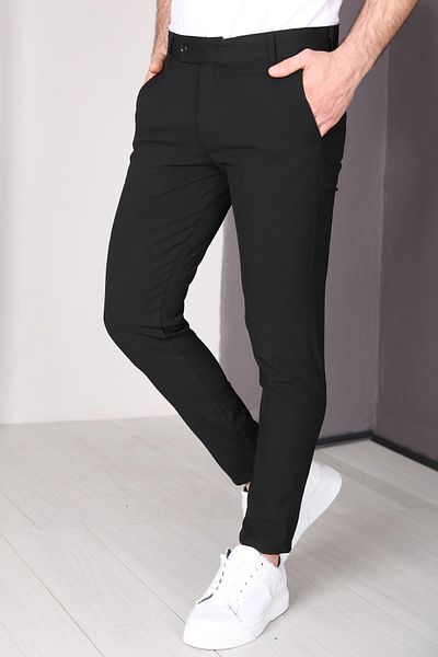 Delpino Παντελόνι από ύφασμα ιταλικής κοπής Lycra μέχρι τον αστράγαλο