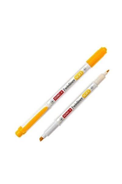 Dong-A Donga Twinler Soft Gold Yellow N/73 Highlighter Double Sided