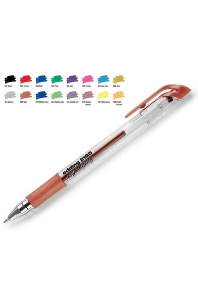 Edding Jel Mürekkepli Roller Kalem Metalik Bakır