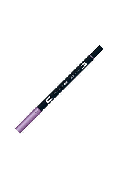Tombow Ab-t Dual Brush Pen Grafik Kalemi Orchid 673