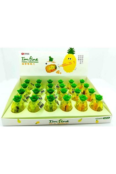 MUNIS Pineapple Eraser Pencil Sharpener
