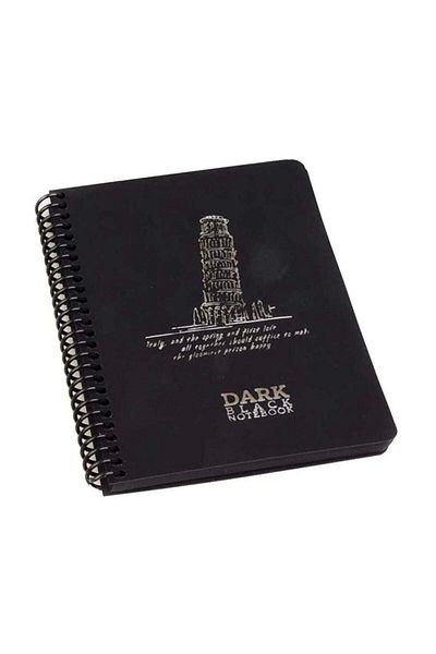 Gıpta Dark Black 50 Sheets Unlined 12x17 Notebook