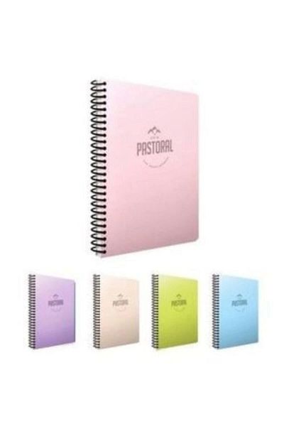 Gıpta Pastoral A6 80 Sheets Plastic Cover Spiral Notebook Lined - 1 Piece