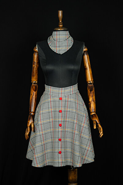 Sihirli Düğmeler Vintage Skirt