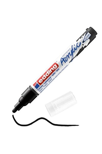 Genel Markalar 5100 Acrylic 2-3mm Akrilik Markör Kalem Black / 901