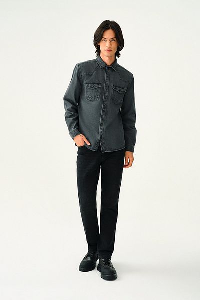Loft Slim Fit Men's Shirt U.Sleeve Lf 2035731