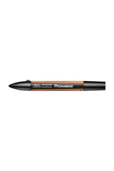 Winsor Newton قلم رسم جرافيك ذو طرفين من بروماركر، زنجبيل 287 (O136)