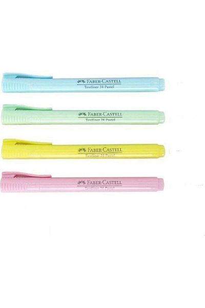 Faber Castell Highlighter Pastel Textliner Pen - Set of 4