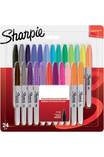 Sharpie 24-Piece Marker Permanent Fine Mixed Color Set -2065405
