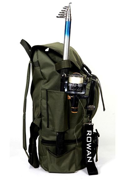 ROWAN ÇANTA Undiță de pescuit și camping kaki - Rucsac termic cu fixare și compartimente 62*41*22cm