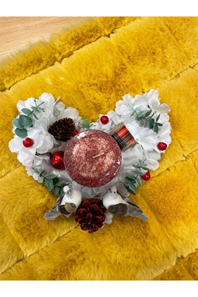 Marrone Valentine's Day Candle February 14 Candle Holder Heart Candle Heart Candle Holder