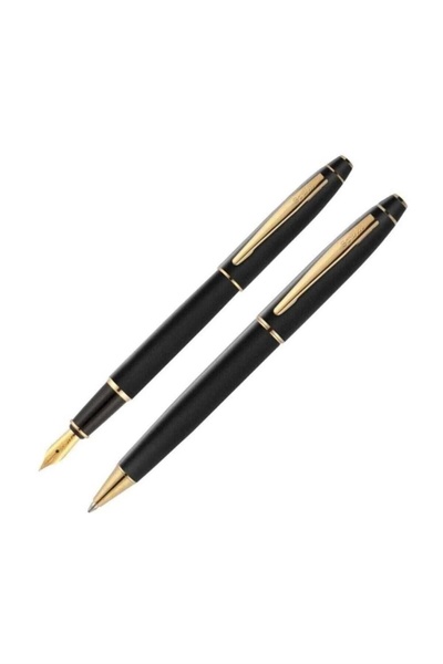 Scrikss مجموعة مكونة من 35 قلم حبر جاف باللون الأسود غير اللامع