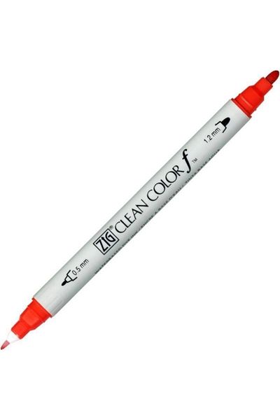 Zig Clean Color F Tcs-6000t 020 Red Double Sided Pen