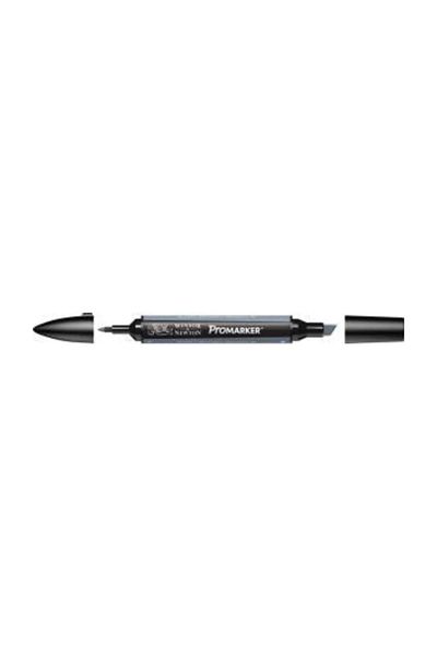 Winsor Newton قلم رسم برسومات كحولية مزدوجة الأطراف من بروماركر، رمادي ثلجي 4 295 (IG4)
