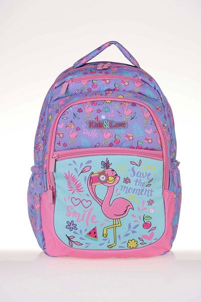 KAUKKO Geantă de școală Kids & Love Design Liliac 39x29x16 (l5074)