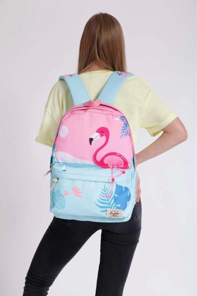 KAUKKO Layer Sırt Çantası Happy Flamingo K1396