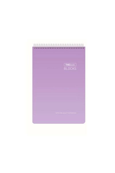 Gıpta The Book Blocks A4 100 Print. Checkered Spiral Hard Cover Notepad