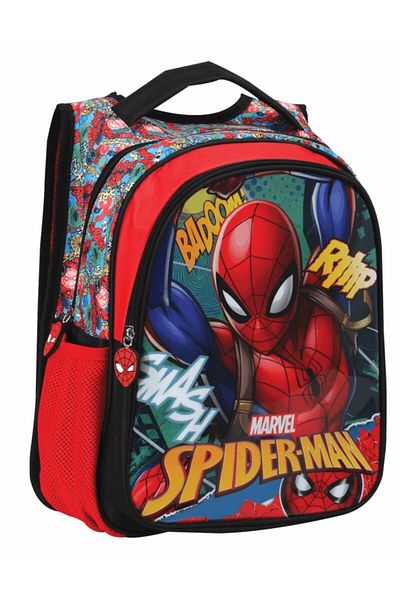 Mikro Otto Spiderman Primary School Bag Bat Graffiti 5226