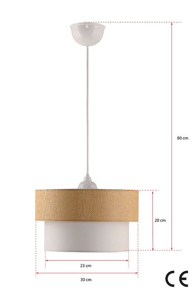 EvLight 2-Tier Jute Bohemian Cake Chandelier Bed - Headboard and Children's Room