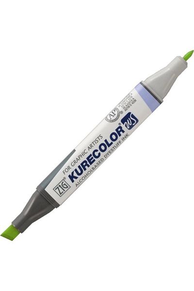 Zig Kurecolor Twin S Marker Kc3000 Double End Graphic Marker No:120 Barium Yellow