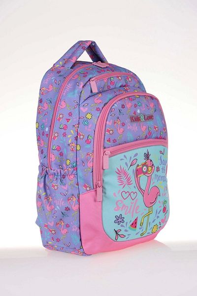 KAUKKO Geantă de școală Kids & Love Design Liliac 39x29x16 (l5074)
