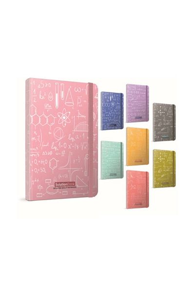Gıpta Solution Book Ip.dk.hardcover Notebook 13x21 120yp Striped-pink Cover