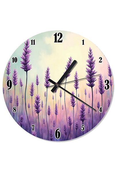 ekart Lavender Garden Beauty Decorative Wall Clock