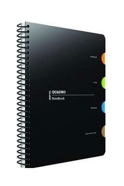 Gıpta Quadro Spiral 4 Separators Pp Cover 20*28 -150 Yp Striped