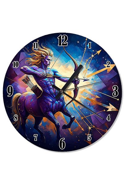 ekart Woman Shooting Archery Shaped Wall Clock