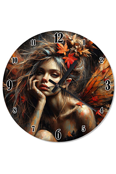 ekart Fairy Girl in Flowers Analog Wall Clock