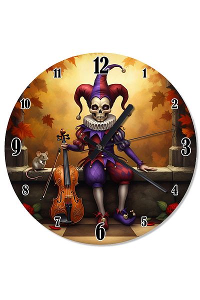 ekart Clown Figure Shaped Wall Clock