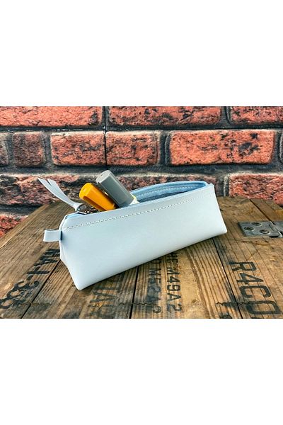 Südor Suport stilou din piele Monalisa Tribag Cloud Blue Kn14-06