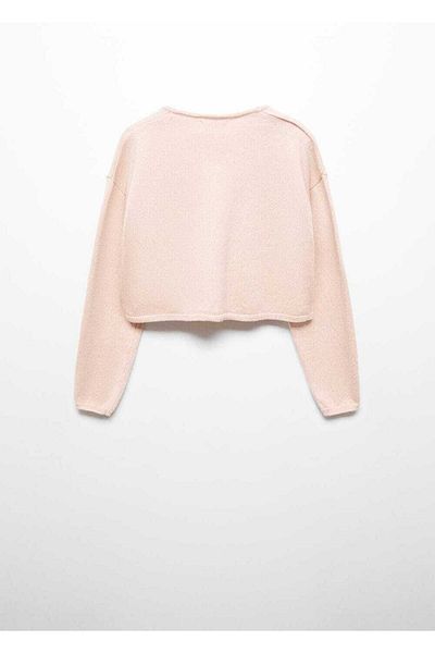 MANGO Kids Thin Knitted Cotton Cardigan