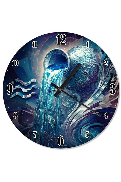 karizmart Aquarius Figure Analog Wall Clock