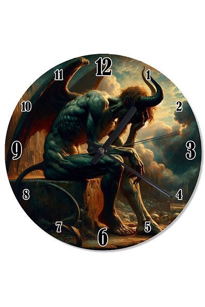 ekart Thinking Strong Mythological Vibrant Design Wall Clock