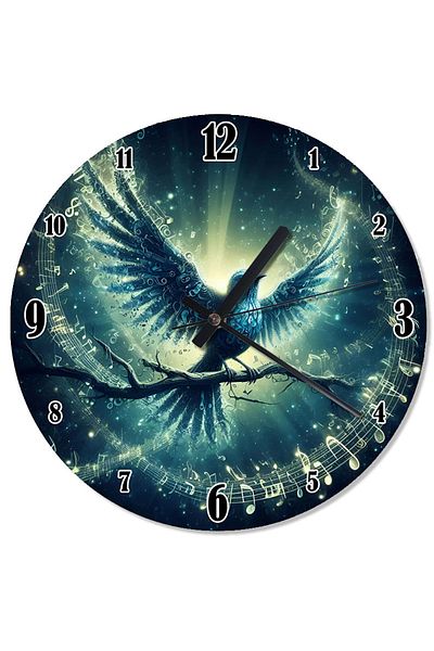 ekart Blue Bird Mystic Song Shaped Wall Clock