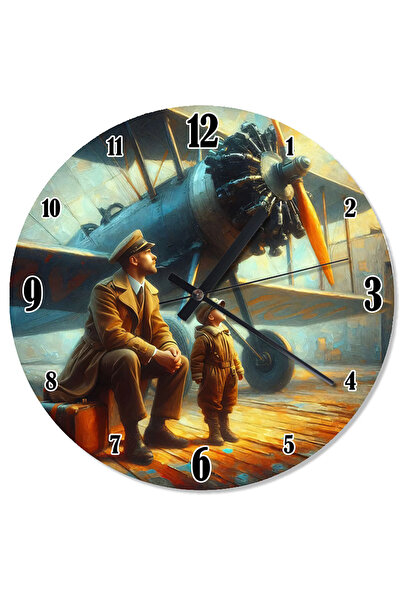 ekart Historical Airplane Ride Special Design Wall Clock