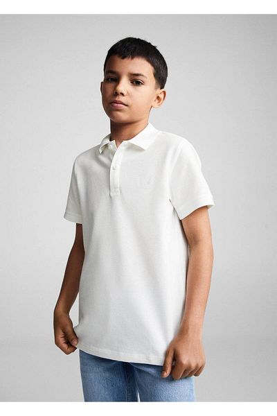 MANGO Kids Πόλο μπλουζάκι - 100% βαμβάκι