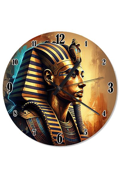 karizmart Ancient Egyptian King Decorative Wall Clock