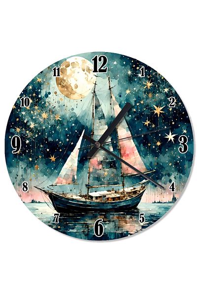 ekart Sailing under the Stars Design Wall Clock