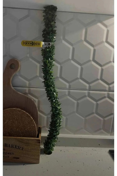 OGWANTO Yapay Tel Yaprak Şerit Yapay Taç Sarmaşık Süs 7 Mt