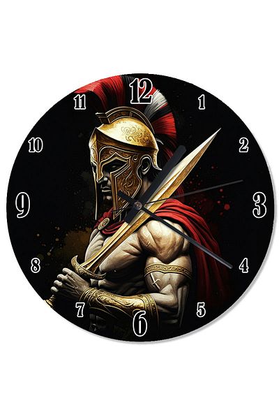 karizmart Roman Military and Shield Flowing Wall Clock