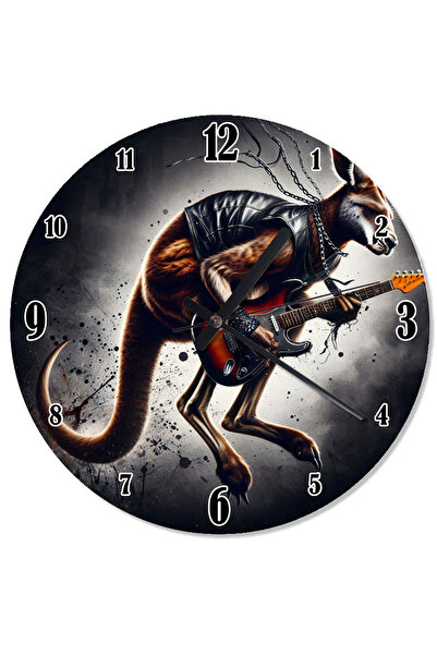 ekart ساعة حائط ترتد سريعًا لعازف الجيتار الكنغر