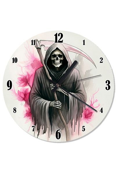 karizmart Grim Reaper Figure Shaped Wall Clock