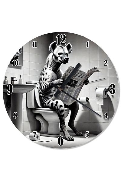 ekart Luxury Lemur Decorative Wall Clock in the Toilet