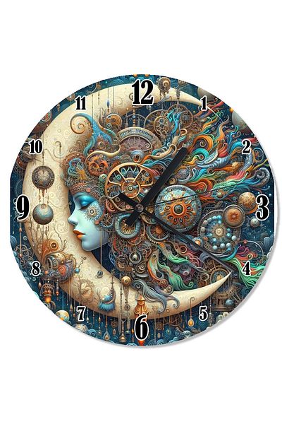karizmart Colorful Spirals and Art Analog Wall Clock