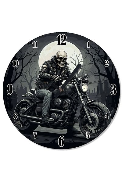 ekart Motorcycle Ride Printed Wall Clock