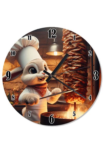 karizmart Rotary Rabbit Shaped Wall Clock