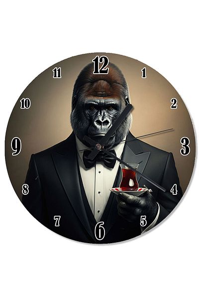 ekart Gorilla Special Design Wall Clock with Stylish Clothing