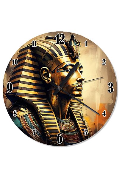 karizmart Pharaoh Statue Design Wall Clock